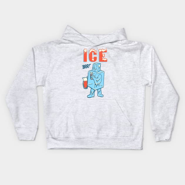 ICE Guy "Brr!" Kids Hoodie by darklordpug